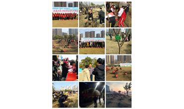 南通分公司與當?shù)刂驹刚吖餐瑢崿F(xiàn)“同栽一棵樹，同抹一片綠”的夢想